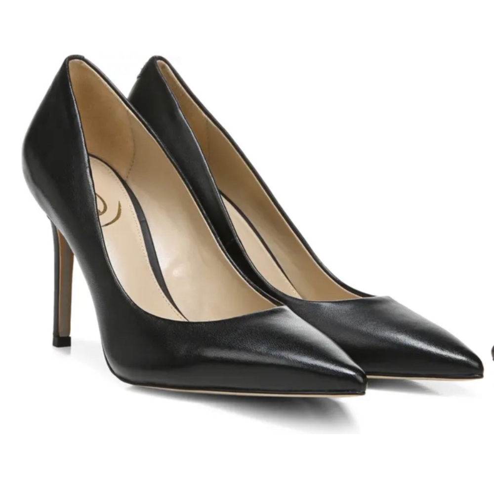 Classic Black Leather 4” Pumps/Heels | Sam Edelman | Sz 9